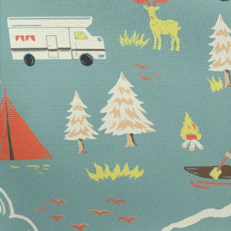 Mountain Climbing And Rowing Pongee