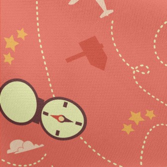 Travel By Plane Pongee