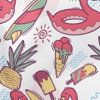 Flamingo Swimming Ring Lightweight Cotton Poplin