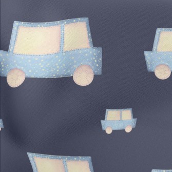 Cartoon Dot Car Lightweight Cotton Poplin