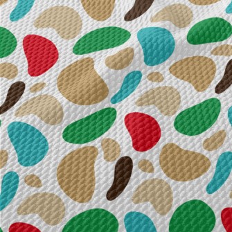 Large And Small Color Blocks Birdseye Piqué