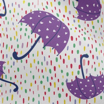 Love Heart Decorated Umbrella Chiffon