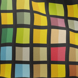Colorful Geometric Mosaic Chiffon