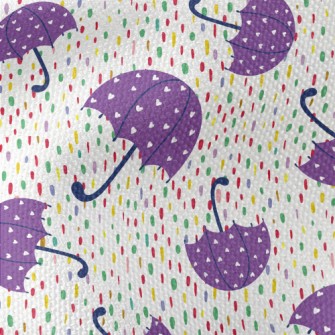 Love Heart Decorated Umbrella Waterproof Canvas