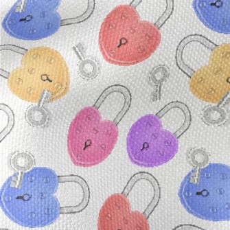 Love Lock Key Waterproof Canvas