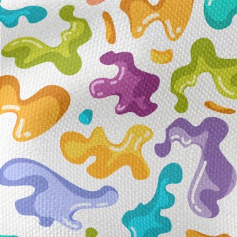 Irregular Abstract Color Block Waterproof Canvas