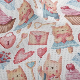 Blushing Cat Celebrates Valent Athletic Mesh Flat Back