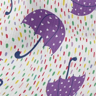 Love Heart Decorated Umbrella Terry