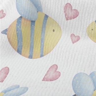 Love Watercolor Little Bee Terry