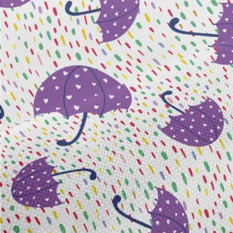 Love Heart Decorated Umbrella Performance Linen