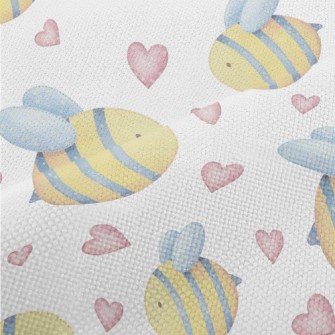 Love Watercolor Little Bee Performance Linen