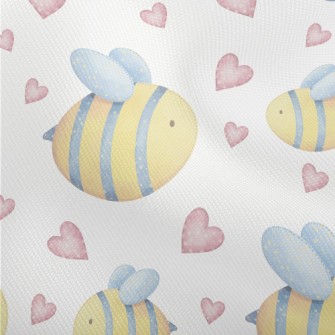 Love Watercolor Little Bee Dobby