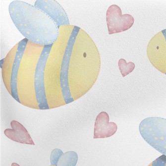 Love Watercolor Little Bee Stretch Ponte