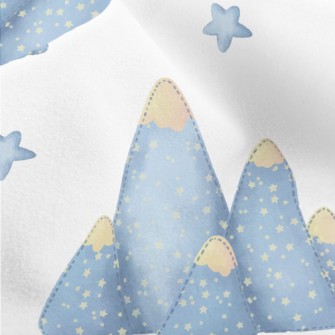Watercolor Three-dimensional H Micro Fleece