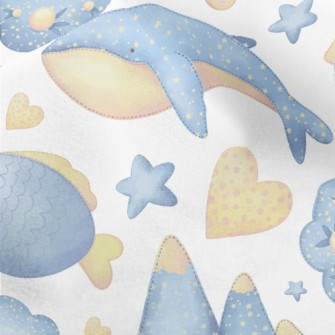 Gentle Whale Fish Micro Fleece