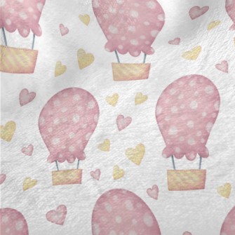 Cute Hot Air Balloon Minky