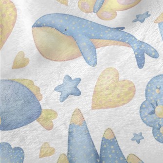 Gentle Whale Fish Minky
