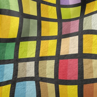 Colorful Geometric Mosaic Minky