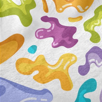 Irregular Abstract Color Block Minky