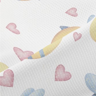Love Watercolor Little Bee Piqué