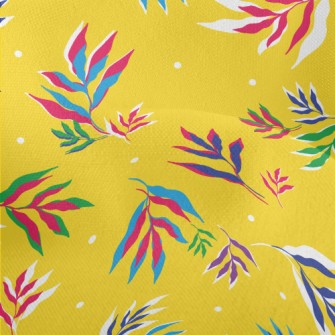 Exotic Leaves Lightweight Performance Linen