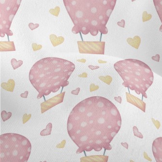 Cute Hot Air Balloon Lightweight Performance Linen