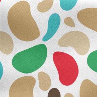 Large And Small Color Blocks Jersey Backed Fleece