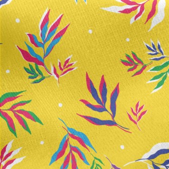 Exotic Leaves Jersey Backed Fleece