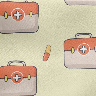 Emergency Medicine Kit Pills Jersey Backed Fleece