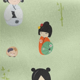 Classic Japanese Doll Jersey Backed Fleece