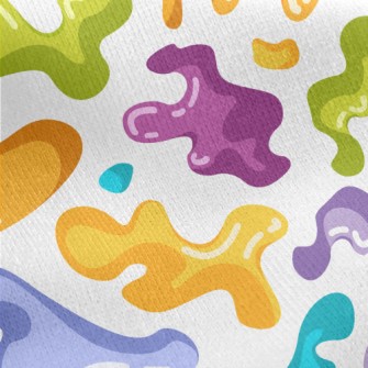Irregular Abstract Color Block Jersey Backed Fleece