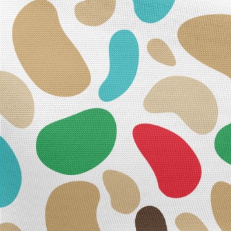 Large And Small Color Blocks Pongee