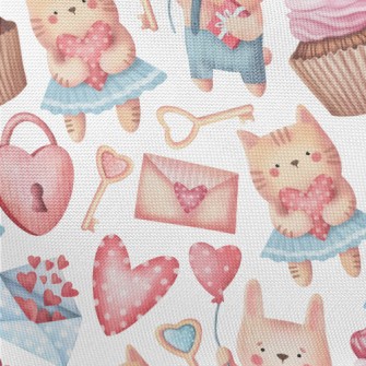 Blushing Cat Celebrates Valent Pongee