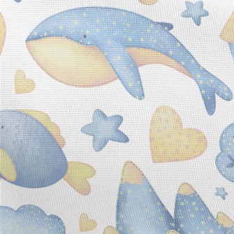 Gentle Whale Fish Pongee