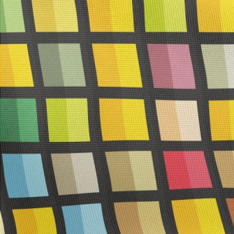 Colorful Geometric Mosaic Pongee