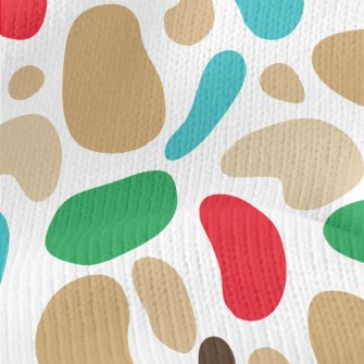 Large And Small Color Blocks Stretch Jersey