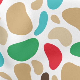 Large And Small Color Blocks Lightweight Cotton Poplin