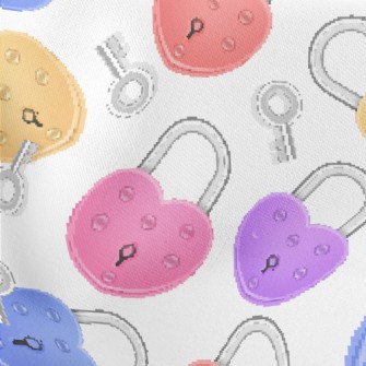 Love Lock Key Lightweight Cotton Poplin