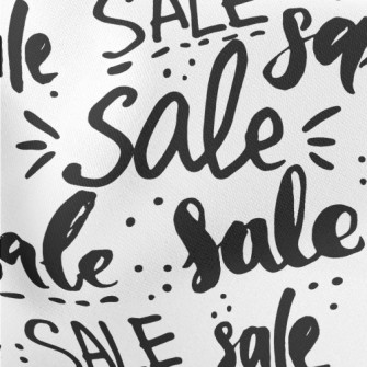 Promotional Offer Text Lightweight Cotton Poplin