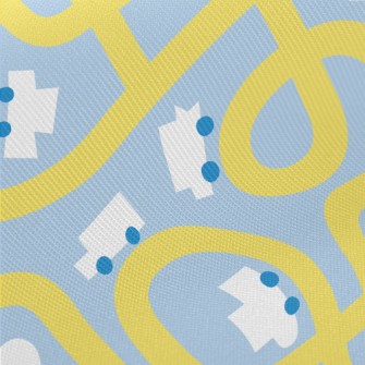 Winding Road Car Midweight Cotton Poplin