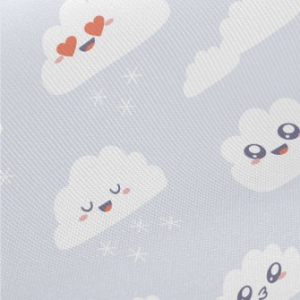 Gray Clouds With Changing Expr Midweight Cotton Poplin