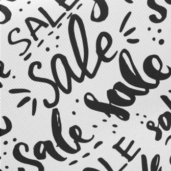 Promotional Offer Text Midweight Cotton Poplin