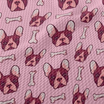 Dog And Dog Bone Toys Birdseye Piqué