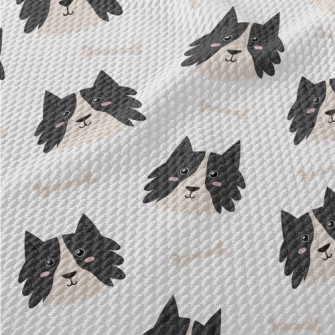 Smiling Shepherd Dog Birdseye Piqué