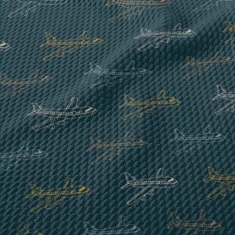 Color Line Airplane Birdseye Piqué