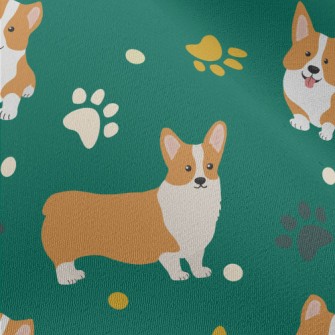 Cute Cartoon Corgi Chiffon