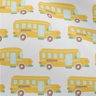 Cartoon School Bus Chiffon