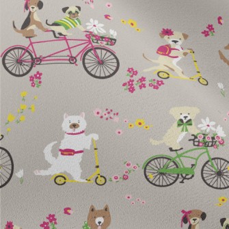 Happy Cycling Puppy Chiffon
