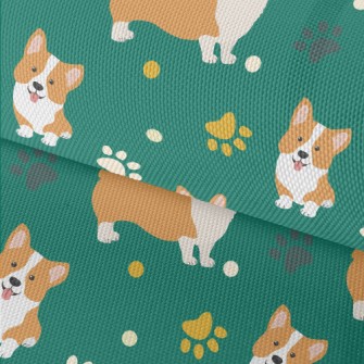 Cute Cartoon Corgi Waterproof Oxford