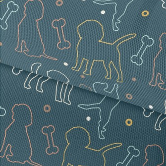 Cute Beagle Silhouette Waterproof Oxford
